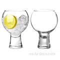 Conjunto de lentes de ginebra de globo redondo transparente de 540 ml